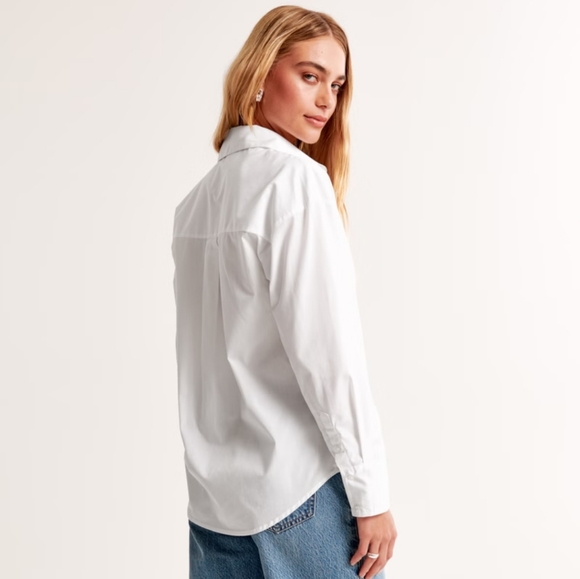 Abercrombie & Fitch Oversized Poplin Shirt - Picture 2 of 6